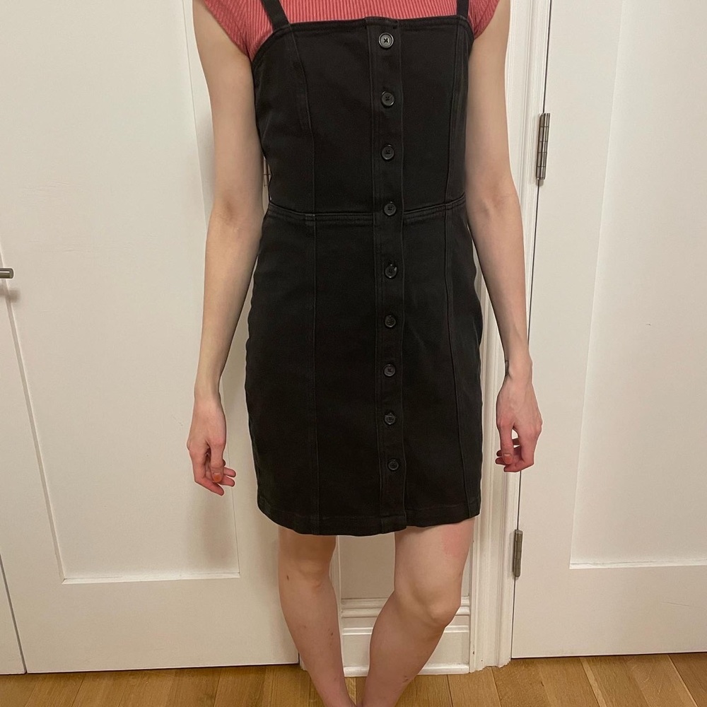 ARITZIA Kiera Dress in grey denim